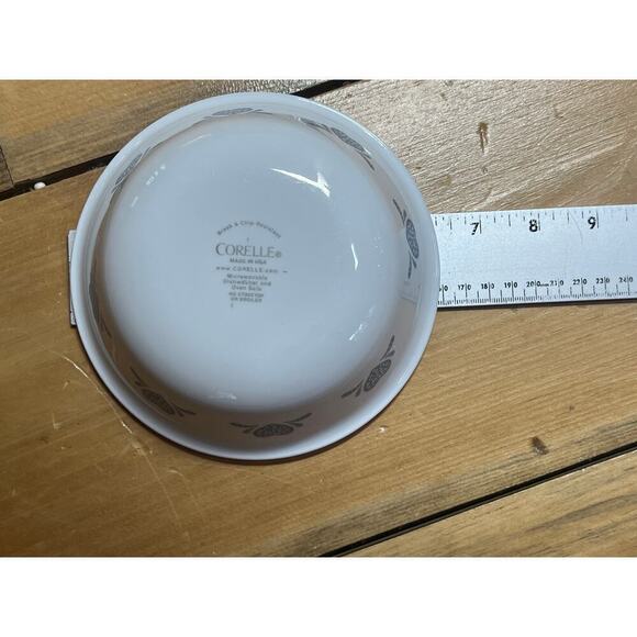 Vintage Set of 3 Corelle Blue Hearts cereal soup bowls. break & chip resistant - Picture 3 of 4